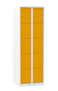 Square locker, 60cm breed, 2 koloms, 10-deurs multicolor Square locker, 60cm breed, 2 koloms, 10-deurs multicolor