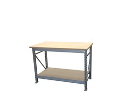 Werktafel 1350x750mm. 2 niveaus