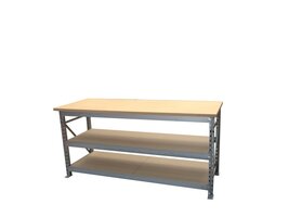 Werktafel 1950x750mm. 3 niveaus