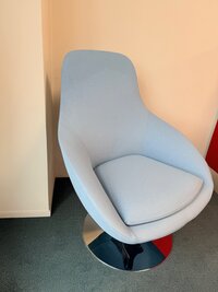 Fauteuil Drop lichtblauw