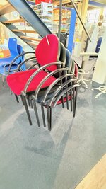 Set van 5 vergaderstoelen div. kleuren