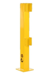 Safety railing staal eindpost 100cm.