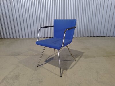 Vergaderstoel Lande kleur blauw