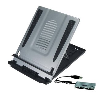 DESQ Mobiele laptopstandaard + USB