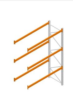 Europal aanbouwvak 4000H x 1100D x 2700L (mm) 3 niveaus van 1650kg.