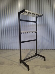 Garderoberek enkelzijdig 2 x 9 haken