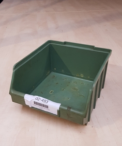 Kunststof stapelbak 230x217x130mm. groen, stapelbaar