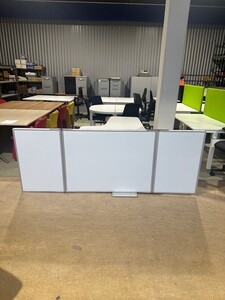 (In/Uit)klapbaar whiteboard 240cm (2x60cm. + 1x 120cm.)