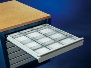 Lade indelingsset, 9 vaks voor lade 100mm. hoog.