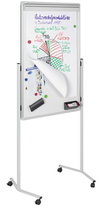 Mobiel multibord 120x75cm grijs
