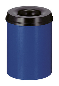 Papierbak rond met vlamdover, 15 liter.