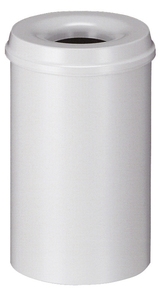 Papierbak rond met vlamdover, 20 liter.