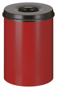 Papierbak rond met vlamdover, 30 liter.