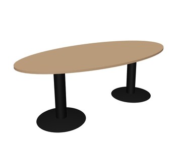 Square HI vergadertafel kolom ellips