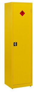 Square veiligheidskast 195x53x45cm geel