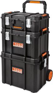 TOOD gereedschapkofferset verrijdbaar TOMS805 afm. 56x43x90cm.