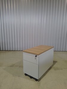 Verrijdbaar ladeblok alu/beuken