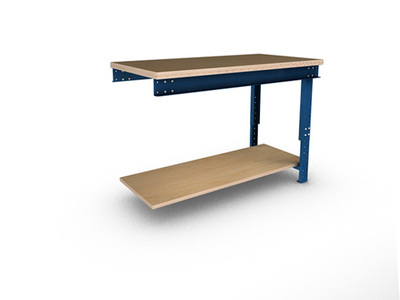 Werktafel BL150LBA, aanbouw, hoogte verstelbaar.