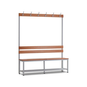 Zitbank met rooster+haken 150cm.