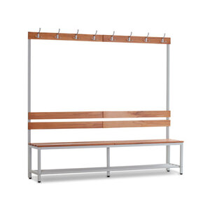Zitbank met rooster+haken 200cm.