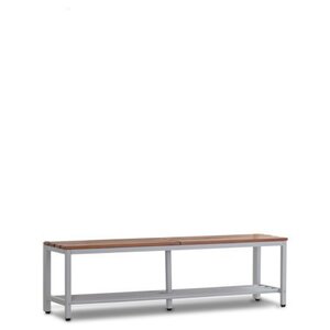 Zitbank met schoenrooster 150cm.